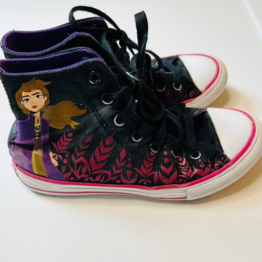 Converse X Disney Frozen Anna Chuck Taylor All Star Sneakers 2 - Picture 3 of 7